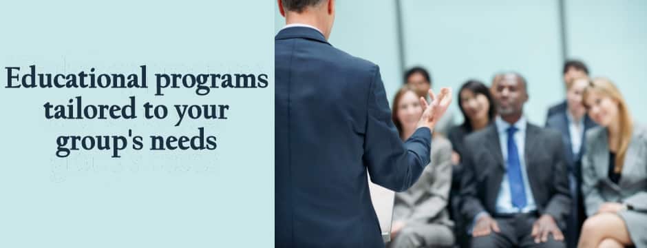 Keynote presenter for workshops and professional presentations